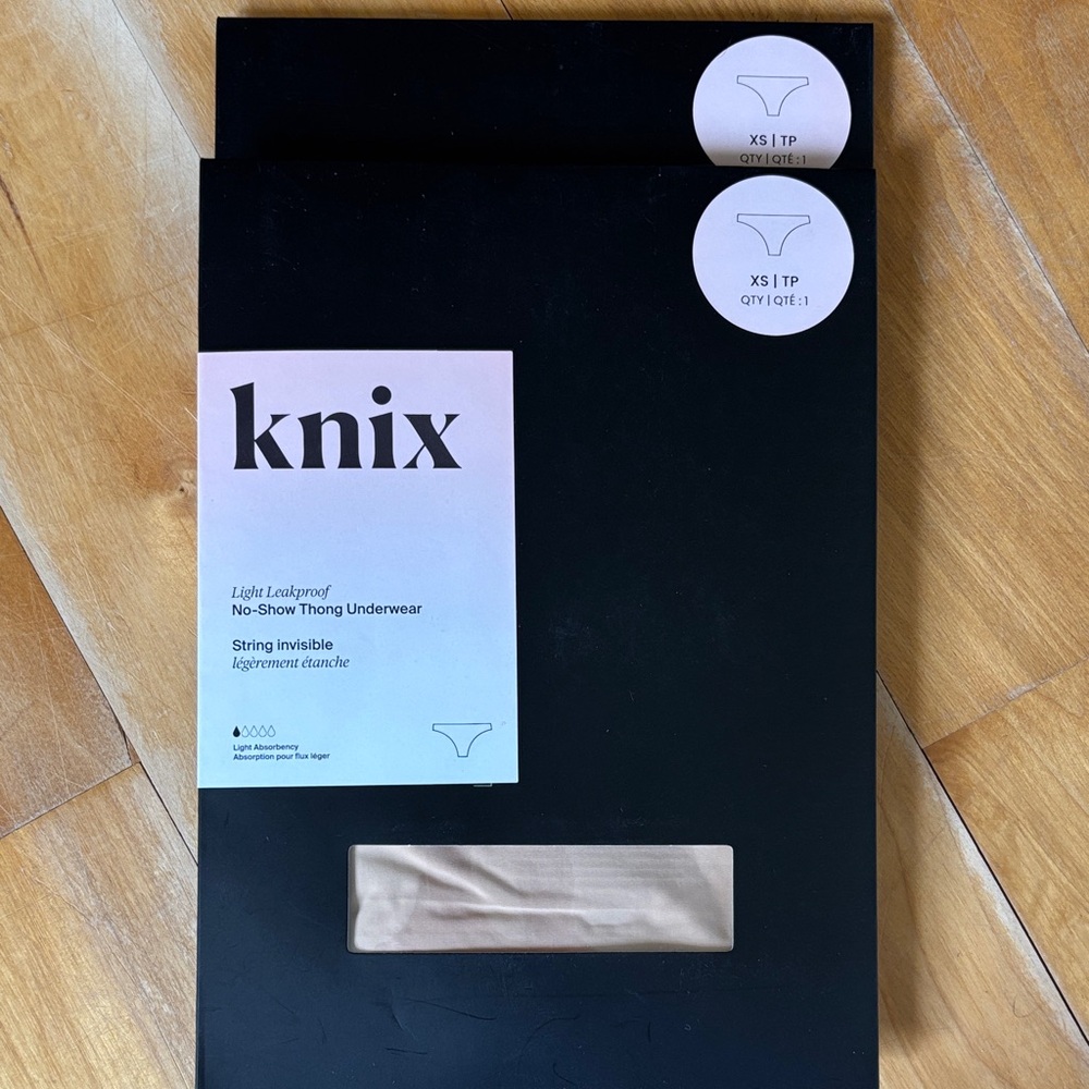 BNWT-XS Light Leakproof Thong 2pk